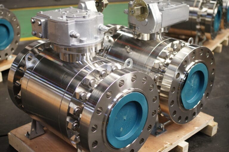 HengFeng forged steel trunnion mounted ball valve factory finished product